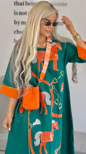 کفتان هرمس سبز نارنجی